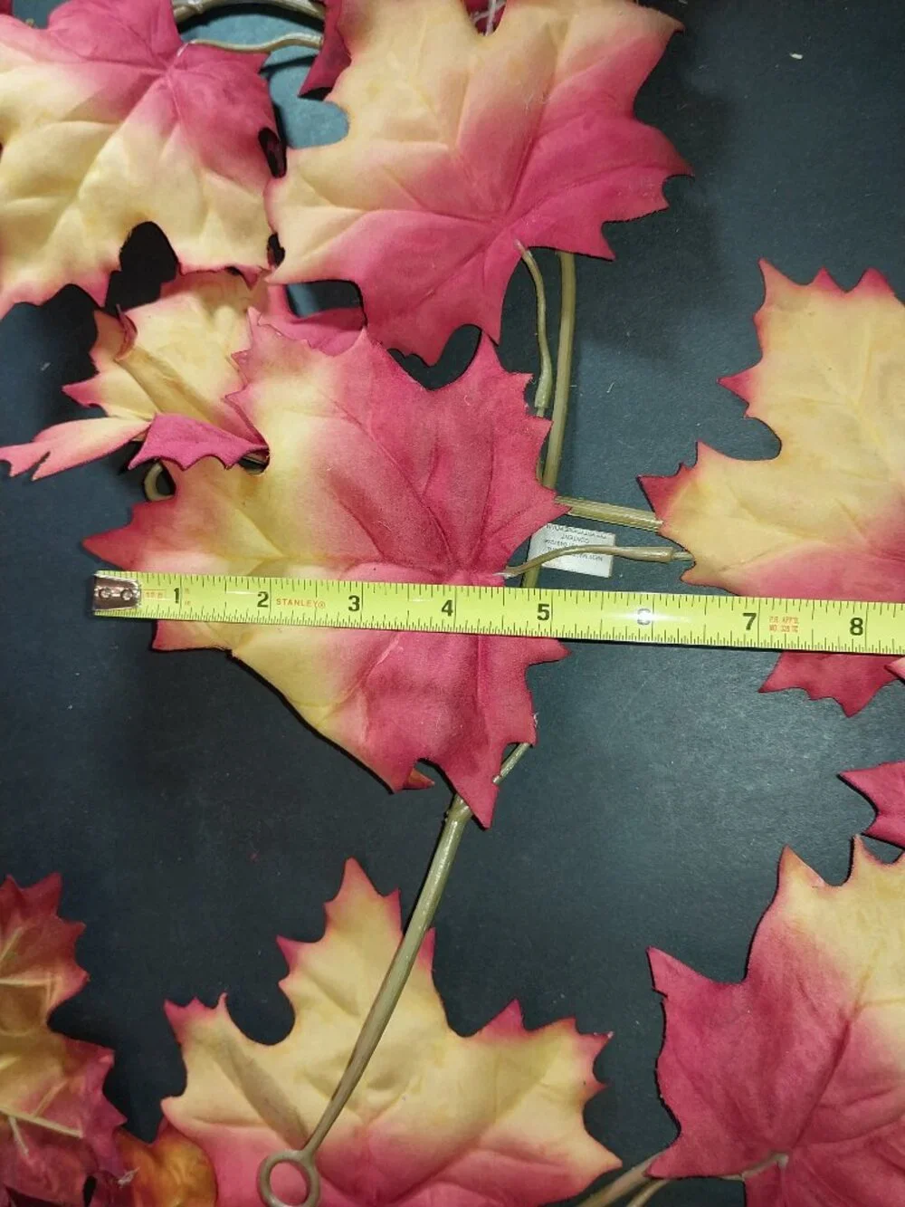 Fall Maple Leaf Fabric Garland Set 4